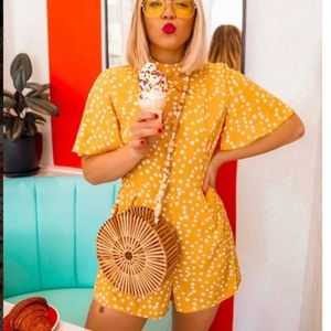 Pants - polka dot romper Pants - polka dot romper